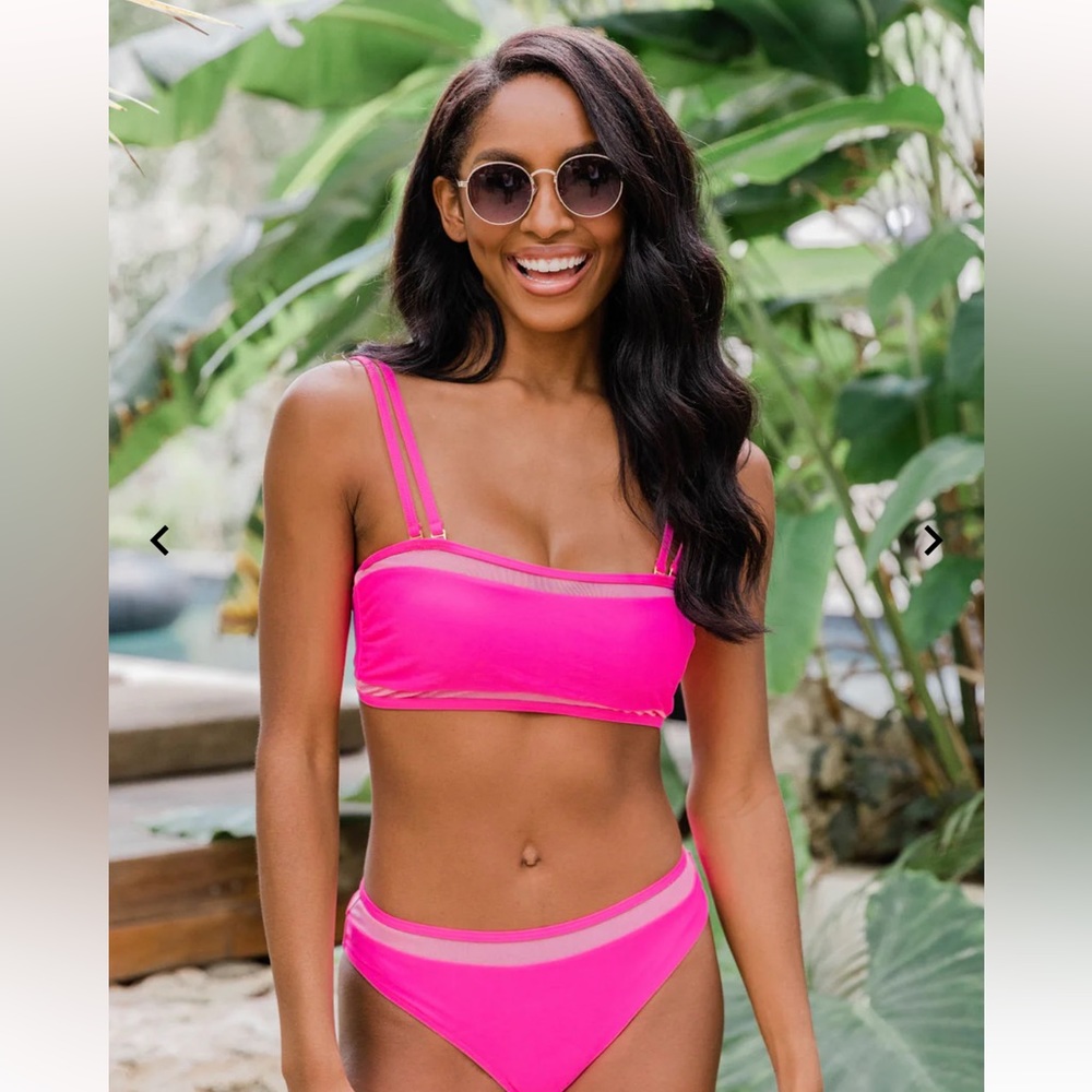 Stunning Summer Nights Pink Lily Bikini | XL